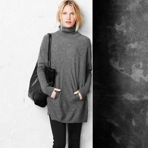 Garnet Hill Oversized Turtleneck Sweater Poncho XS